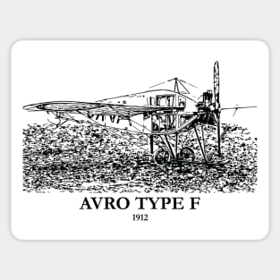 Avro Type F 1912 Aircraft Sticker